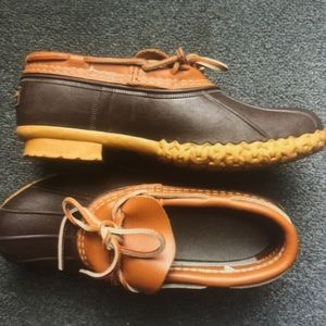 LL bean rubber boot mocs